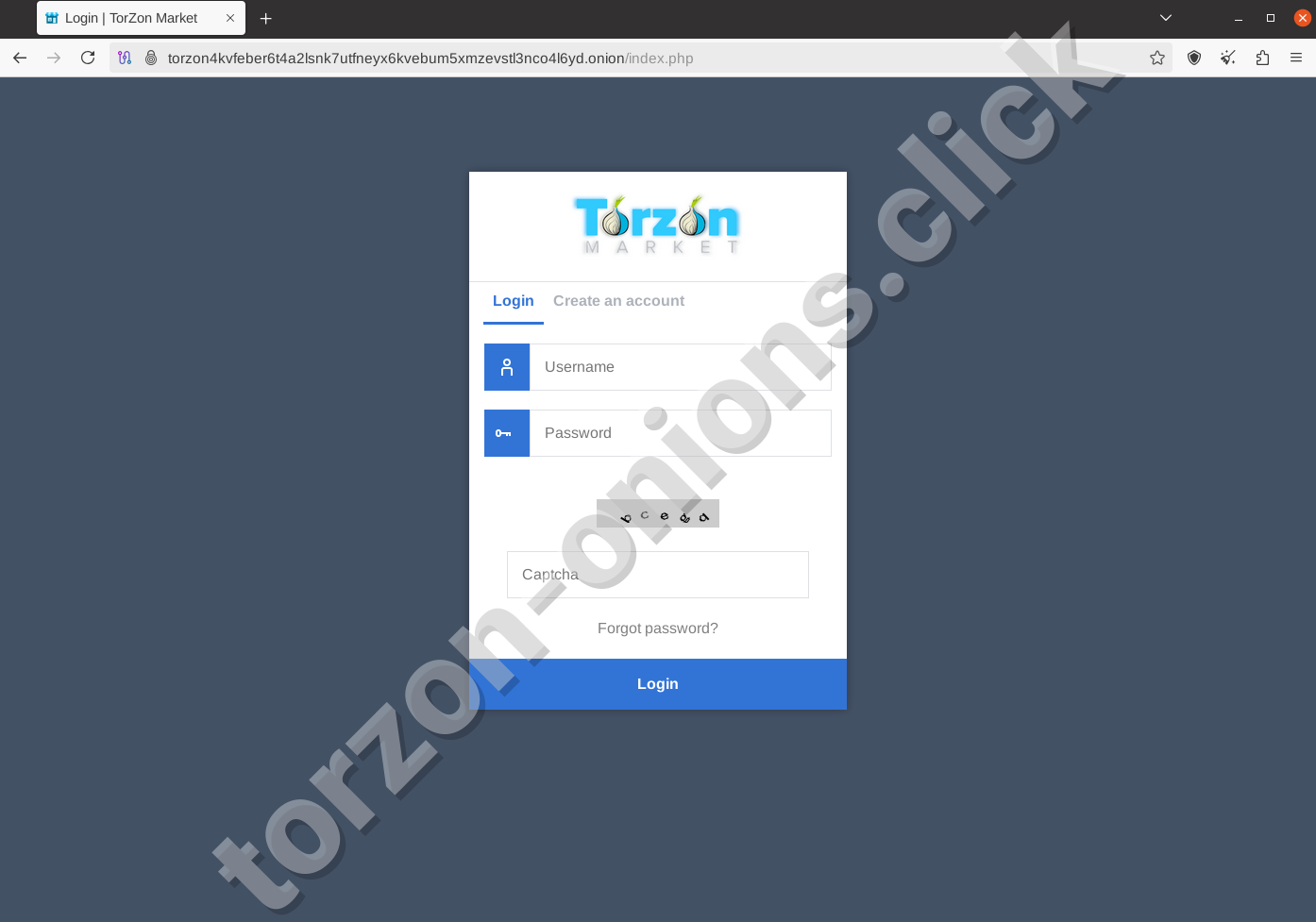 Torzon Darknet Market Login Form